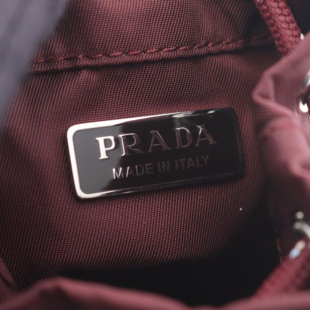 Prada Charm Re-nylon Speed Lock 2 Tt2022 He1 F0007 Burgundy Nylon Key Ring - Picture 4 of 5